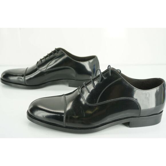 To Boot New York Wyatt Cap Toe Black Leather Shoes Size 11.5 Men's Adan Derrick - Picture 5 of 12